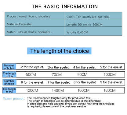 4.5MM Polyester Light Colorful Series Couple Clothing Matching Fashion Sneaker Ropes Youth Outdoor