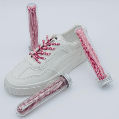 4.5MM Polyester Red Series Strong Laces Normal Casual Shoe Walking Running Double Colour Combination