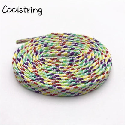 7MM Multi Color sweet Camouflage  Shoelaces Women Sneaker 2021 Casual Shoe Lacel Unisex Boots Shoe