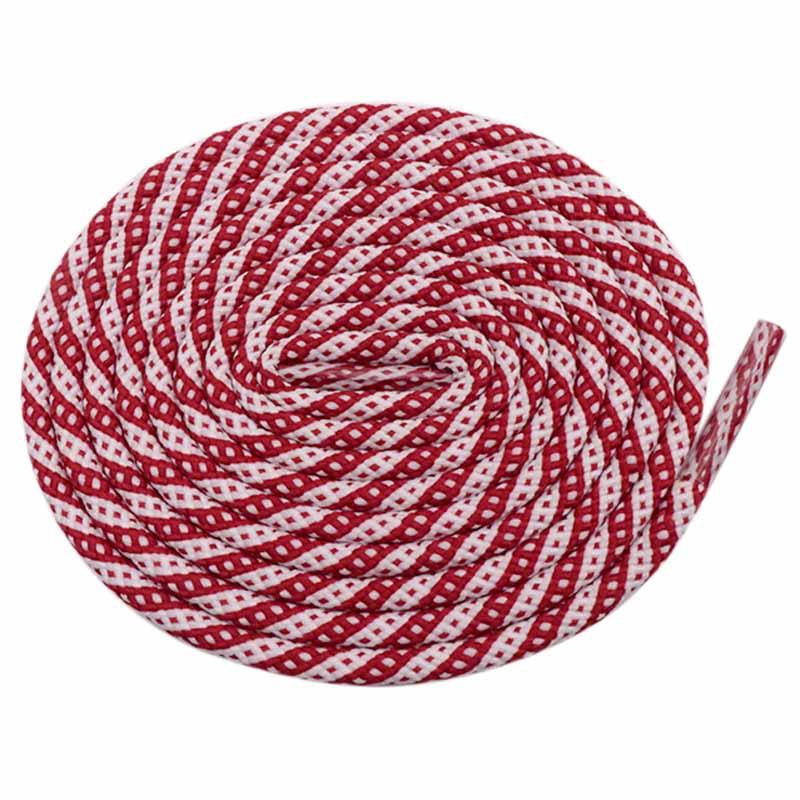 5MM Round Cords Spiral Plaid Polyester Shoelaces For Adult&Kid Men Women Sneaker 2021 Outdoor Sports