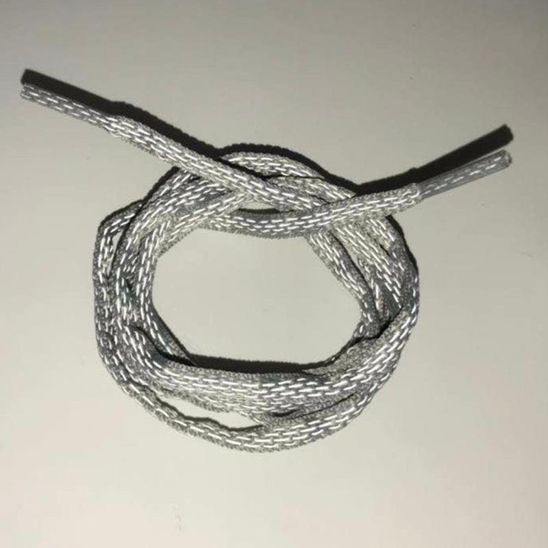 6MM Oval Reflective 3M Semicircular Ropes Athletic Highlight Shoe Latchet Grey Beige Eye-Catching