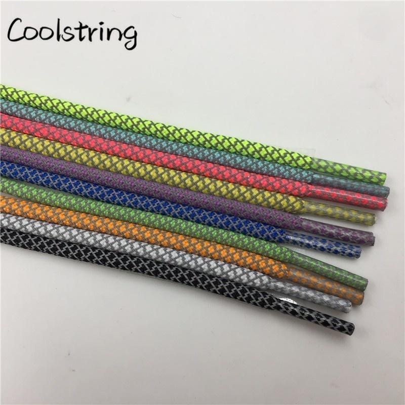 Fluorescent Highlight 3M Reflective Laces Sneaker Rope Shoelaces Athletic KIDS Bootlace For V2 350