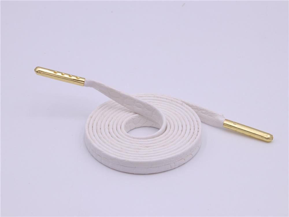 7MM Flat Type Innovative Shoe Accessories With Metal Tip Women Boots Fashion Shoelaces Zapatillas