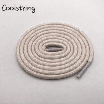 5mm Round Polyester Customized Shoelaces Green Navy Fashion Shoe Laces Extral Long Unisex Women Men