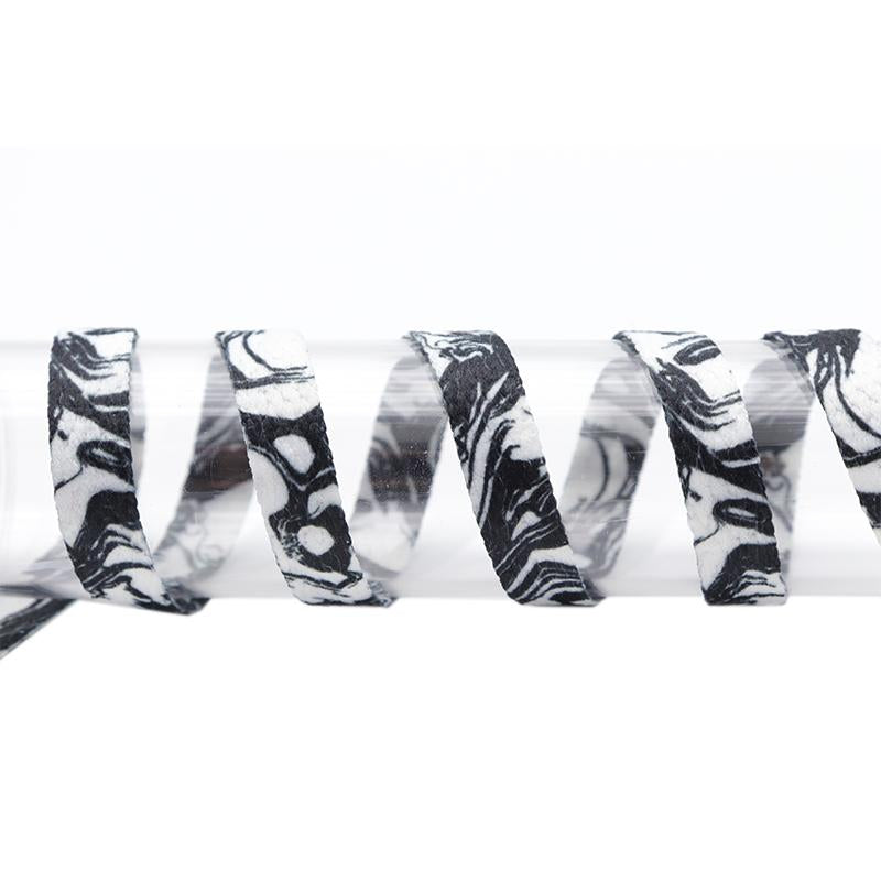 8MM Flat Type Shoe Accessories Wide Canvas Ropes Top Waist Laces Sneakers Women Men Black White Easy