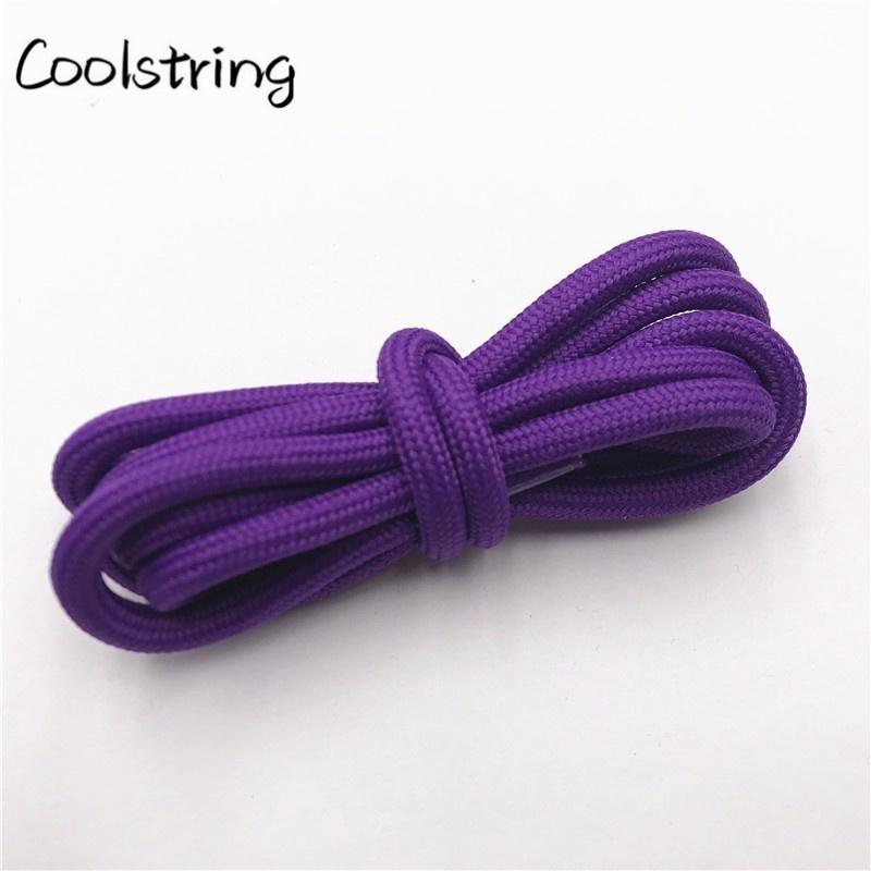 5mm Round Polyester Customized Shoelaces Green Navy Fashion Shoe Laces Extral Long Unisex Women Men