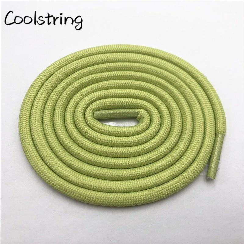 5mm Round Polyester Customized Shoelaces Green Navy Fashion Shoe Laces Extral Long Unisex Women Men