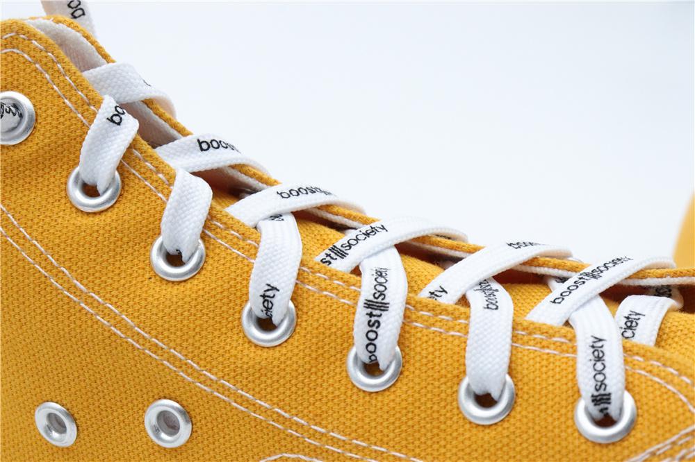 7MM  "boos society" Letter Silk Printing White Black Shoelaces изи буст кроссовки Flat Ropes Easy