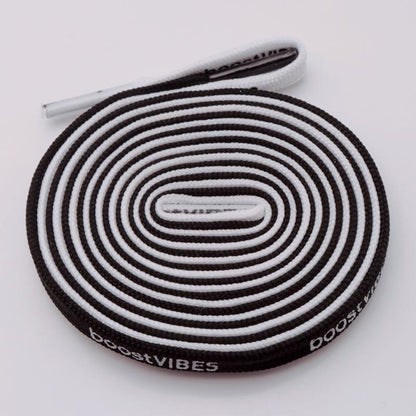 7MM boostVIBES Silk Screen Letter Printing 2021 Trendy Casual Shoelace Luxury Material Consist