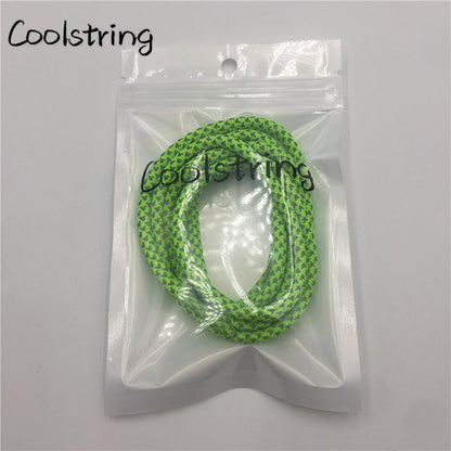 Highlight 3M Round Reflective Shoelace Colored Shoe String Cool Grey Lace Customized Safety Easy Tie