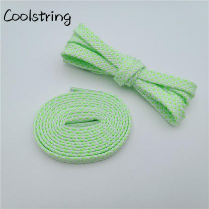 Classic Style 7MM Shoe Accessories Bright Flat Shoelaces Innovative Luxury Lacet For Casual Canvas