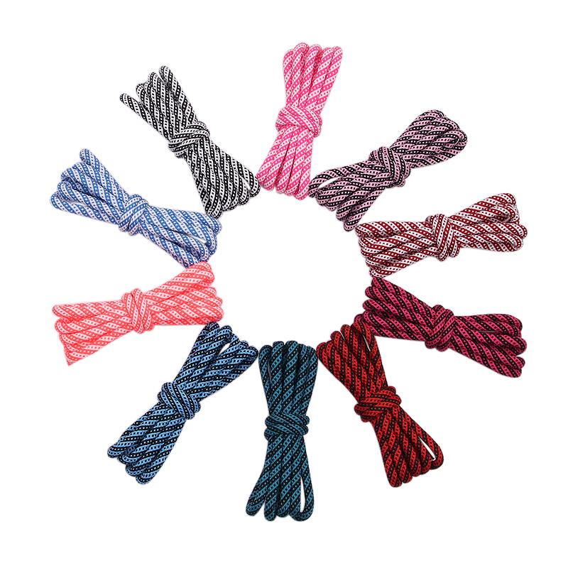 5MM Round Cords Spiral Plaid Polyester Shoelaces For Adult&Kid Men Women Sneaker 2021 Outdoor Sports