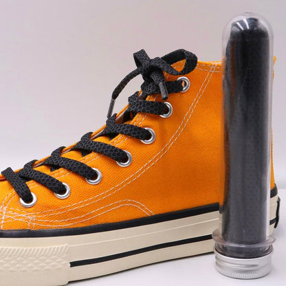 7MM Shoe Accessories Flat Type Black White Reflective Laces Top Shoelaces Glow In The Dark Easy