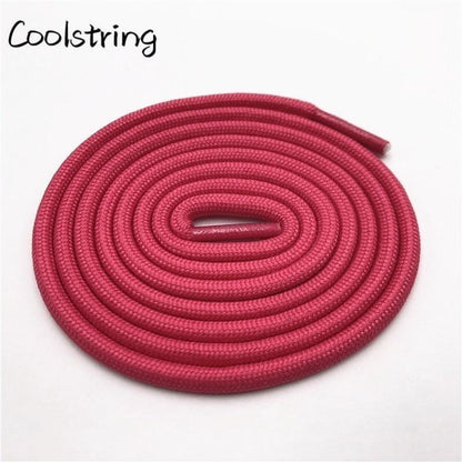 5mm Round Polyester Customized Shoelaces Green Navy Fashion Shoe Laces Extral Long Unisex Women Men