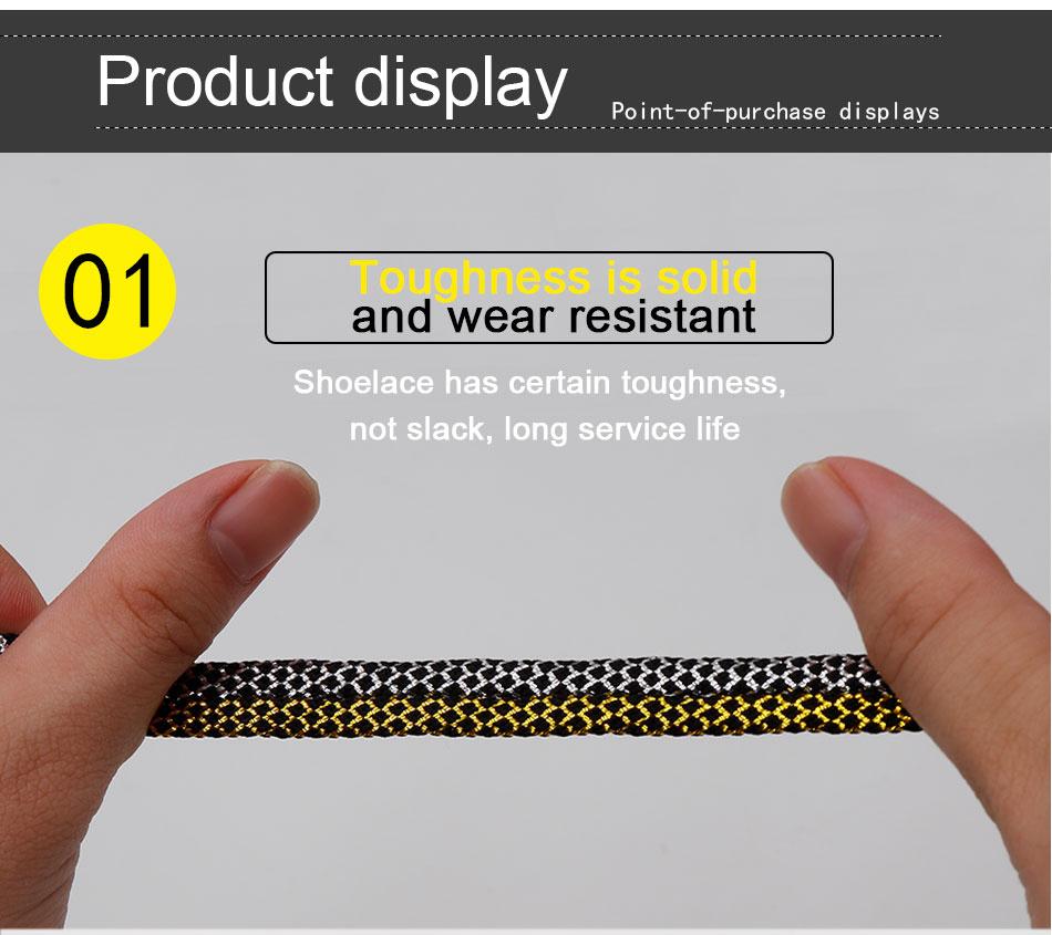 8MM A Pair Shoe Accessories Cheaper Metallic Yarn Shining Shoelaces Rough Texture For Business Men