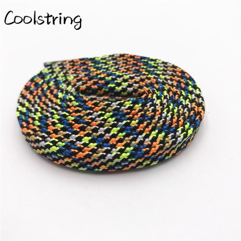 7MM Multi Color sweet Camouflage  Shoelaces Women Sneaker 2021 Casual Shoe Lacel Unisex Boots Shoe