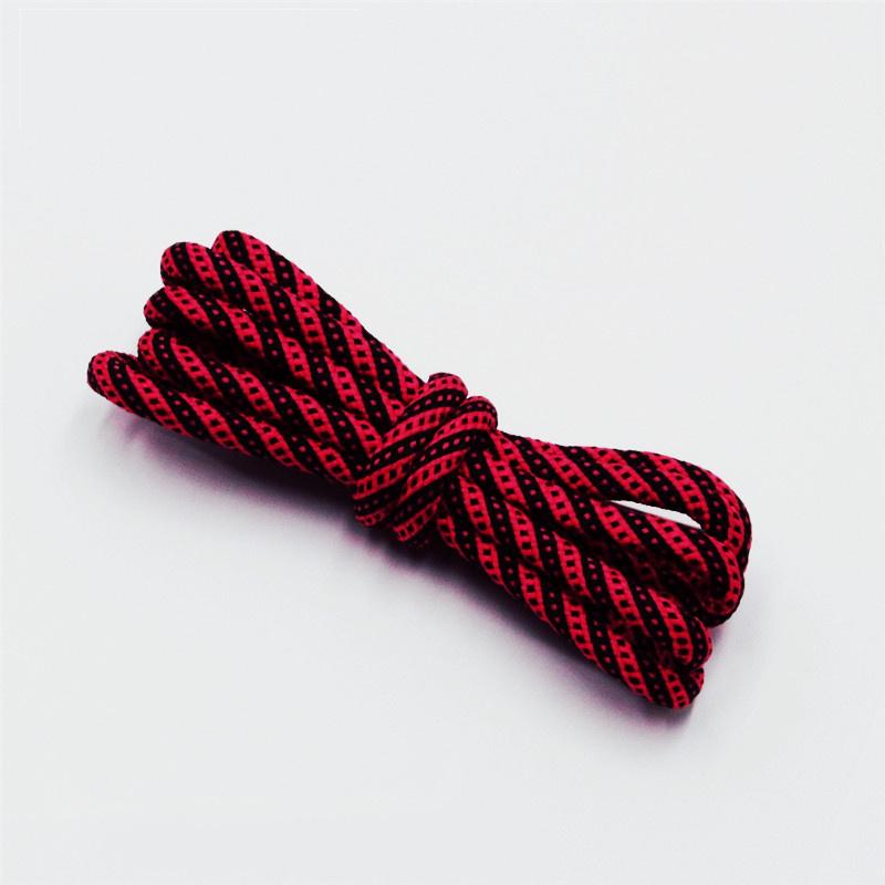 5MM Round Cords Spiral Plaid Polyester Shoelaces For Adult&Kid Men Women Sneaker 2021 Outdoor Sports
