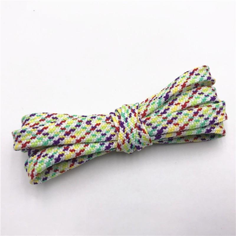 7MM Multi Color sweet Camouflage  Shoelaces Women Sneaker 2021 Casual Shoe Lacel Unisex Boots Shoe