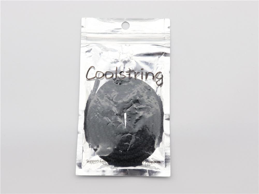 Shoe Accessories 4.7MM Black White Reflective Glowing shoestring 120CM Polyester Shoe Ropes Strong