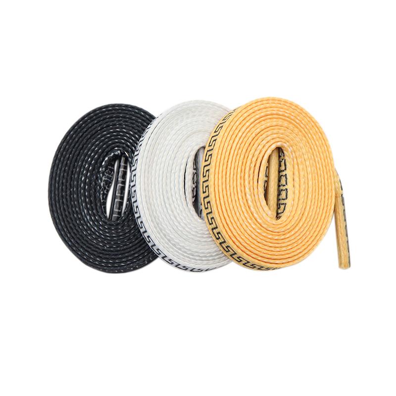 8MM Perfect Shoelaces Easy Wearing Black White Golden Shoe Cords Women Sneakers Boots Fashion Laces