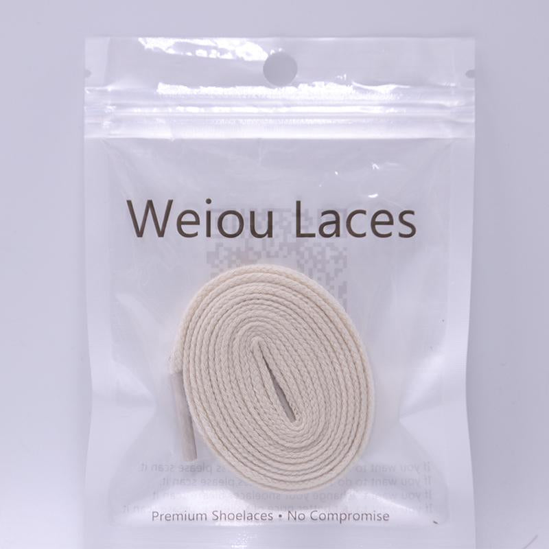 Official Weiou Shoelace Clothing 8.5MM Solid Polyester Beige Cotton Laces Thick Hat Canvas Cord