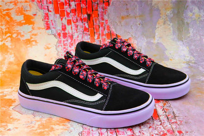 Top Quality Shoelaces Accessories 8MM Flat Pink Girl Lovers Heart Heat Transfer Printing Women