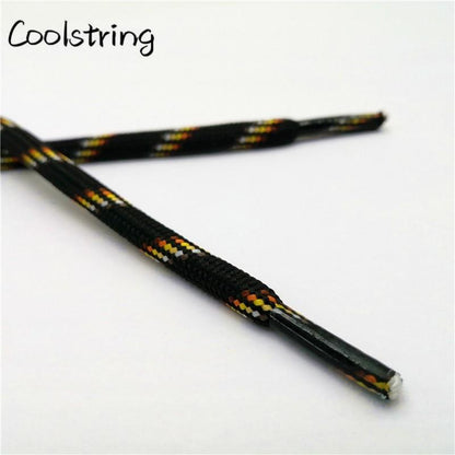 6mm Thick Round Rope Shoelaces Boots Outdoor Sport Casual Round Shoe Lace Colorful Black Drawstring