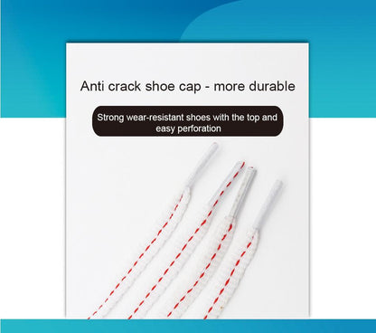 8MM Shoe Accessories Flat Laces Red Line Segment White Shoelaces Simplicity Fashion Hat Lacets