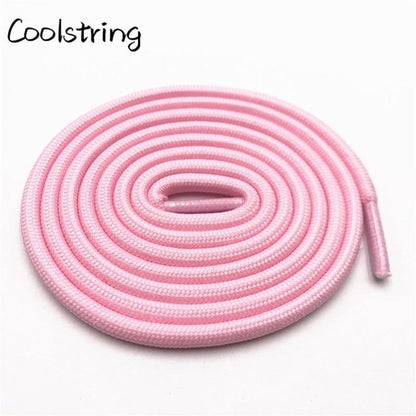 5mm Round Polyester Customized Shoelaces Green Navy Fashion Shoe Laces Extral Long Unisex Women Men