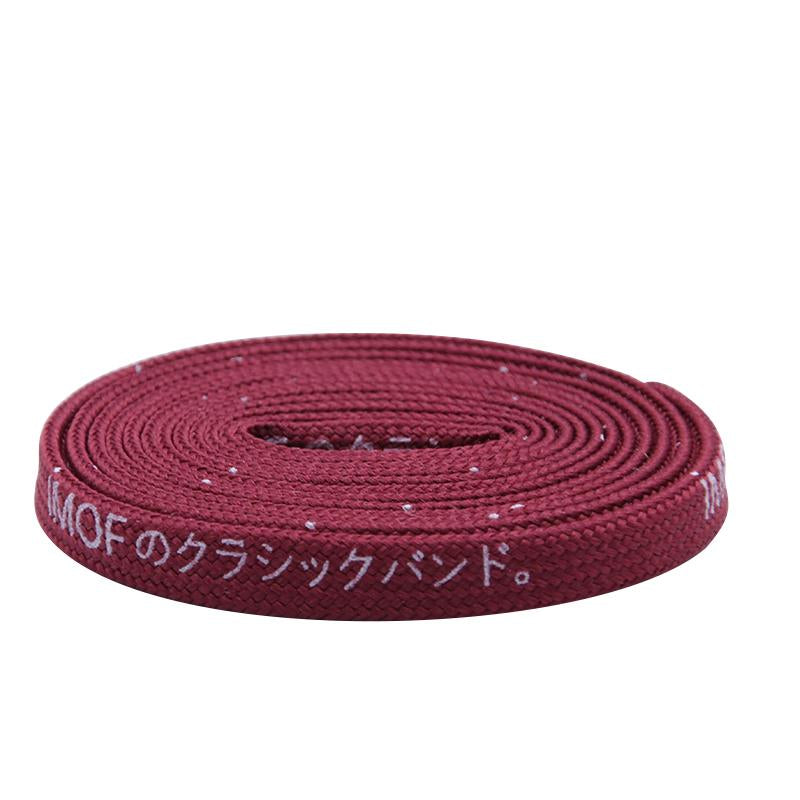 7MM Katakana Japanese Letter Silk Screen Printing Easy Cord Top Shoe Clothing Boots Canvas Laces