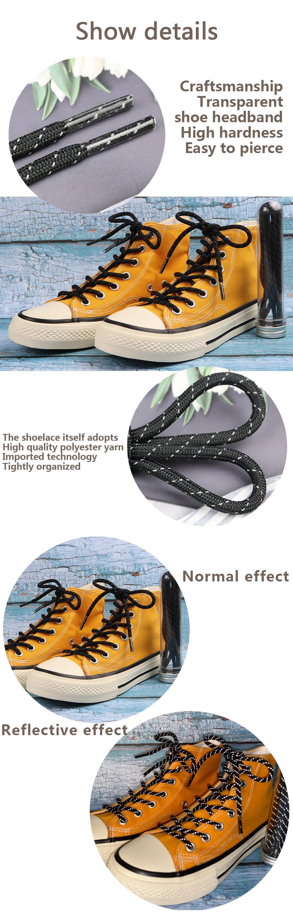 4.5MM New Flat 3M Reflective Shoelaces Athletic Safety Sneaker Ropes For Running Boots 350 750