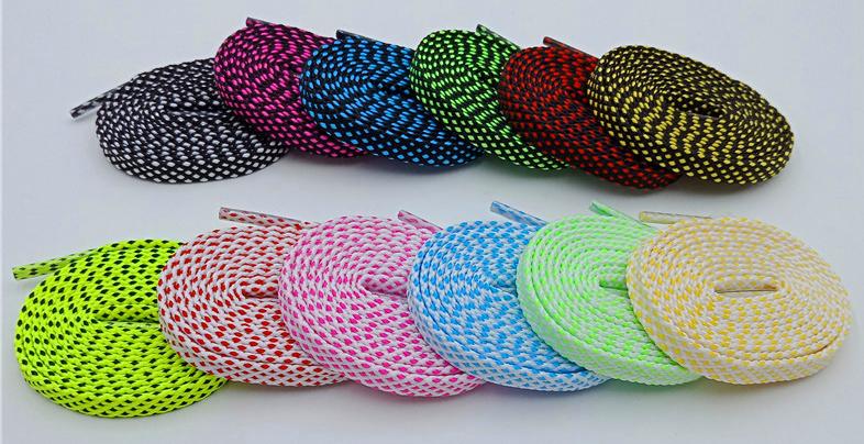 Classic Style 7MM Shoe Accessories Bright Flat Shoelaces Innovative Luxury Lacet For Casual Canvas