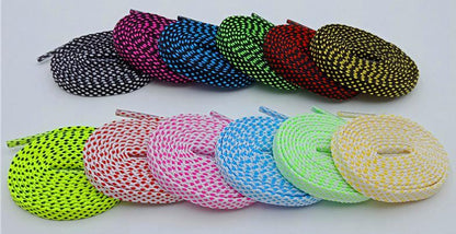 Classic Style 7MM Shoe Accessories Bright Flat Shoelaces Innovative Luxury Lacet For Casual Canvas