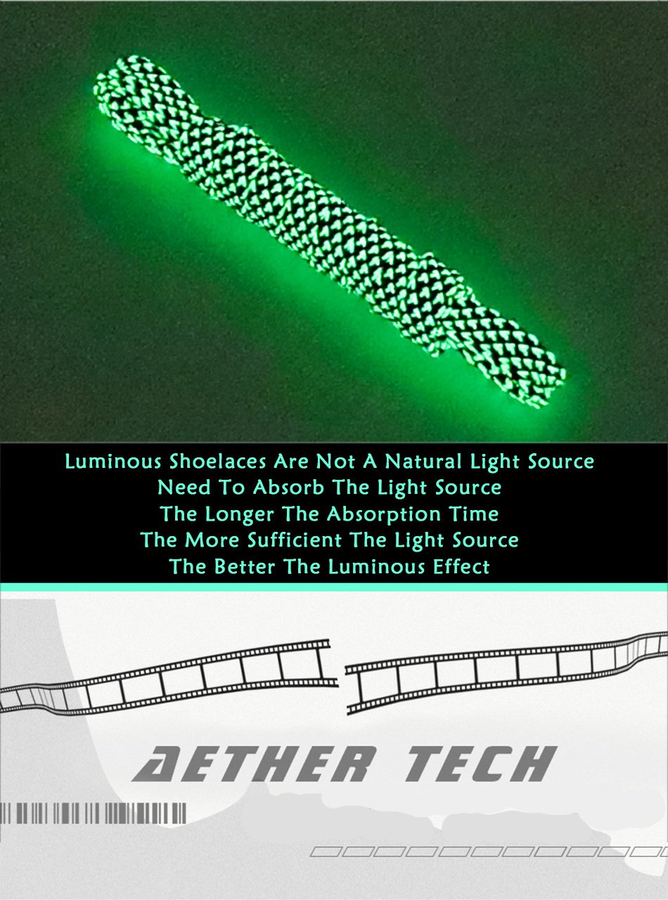 7MM Pro Bright Luminous Lace Flat Shape Neon Shoelace Nice Glow In Dark For Trendy Youth Street