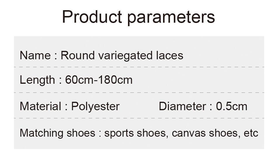 Shoe Accessories 4.5MM Excellent Polyester Round Rope Male Female Outdoor High-rank Durable Lace