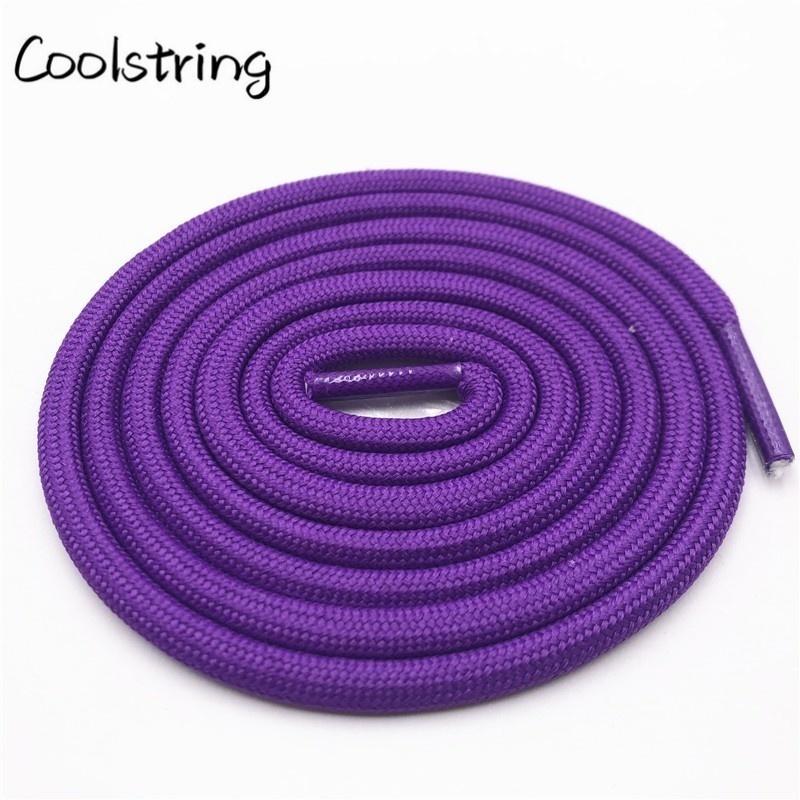 5mm Round Polyester Customized Shoelaces Green Navy Fashion Shoe Laces Extral Long Unisex Women Men