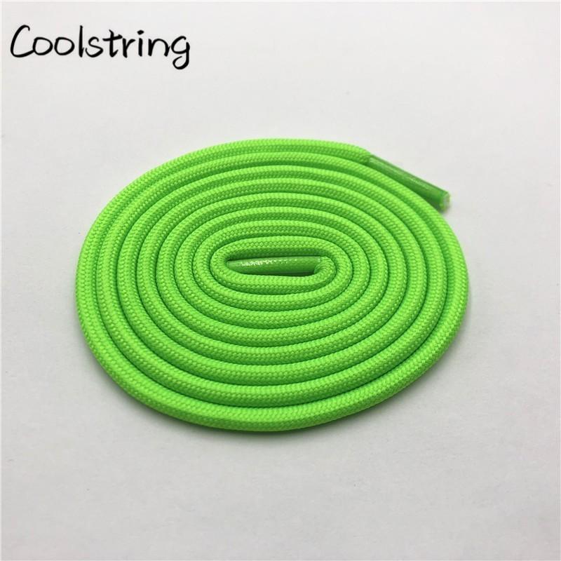 5mm Round Polyester Customized Shoelaces Green Navy Fashion Shoe Laces Extral Long Unisex Women Men