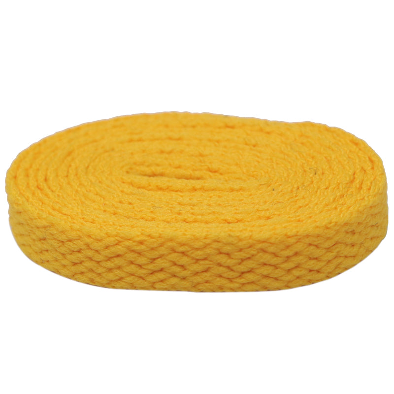 Weiou Wholesale Shoe Accessories Support Custom Length And Color Cheap 8mm Width Flat Cotton Fabric Mesh Shoelaces