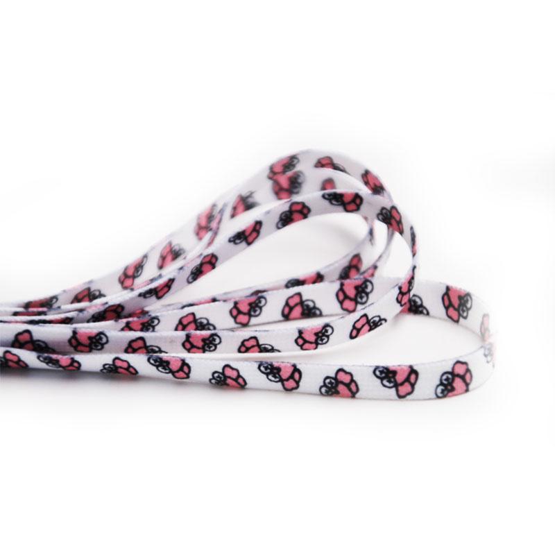 Cute Owl Pink of Sesame Street Series Shoestring Flat Cotton Shoe laces Adorable owl Cartoon Women