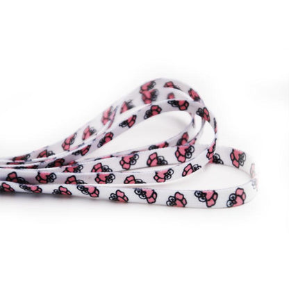 Cute Owl Pink of Sesame Street Series Shoestring Flat Cotton Shoe laces Adorable owl Cartoon Women