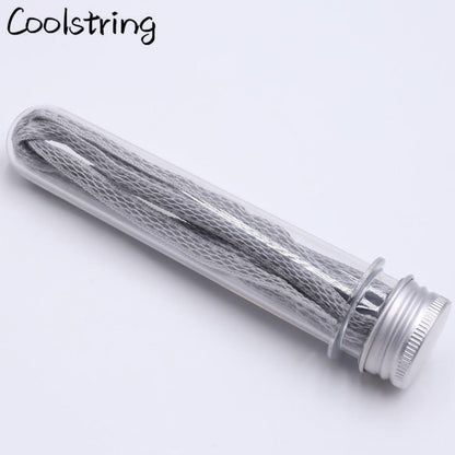 6MM Oval Reflective 3M Semicircular Ropes Athletic Highlight Shoe Latchet Grey Beige Eye-Catching