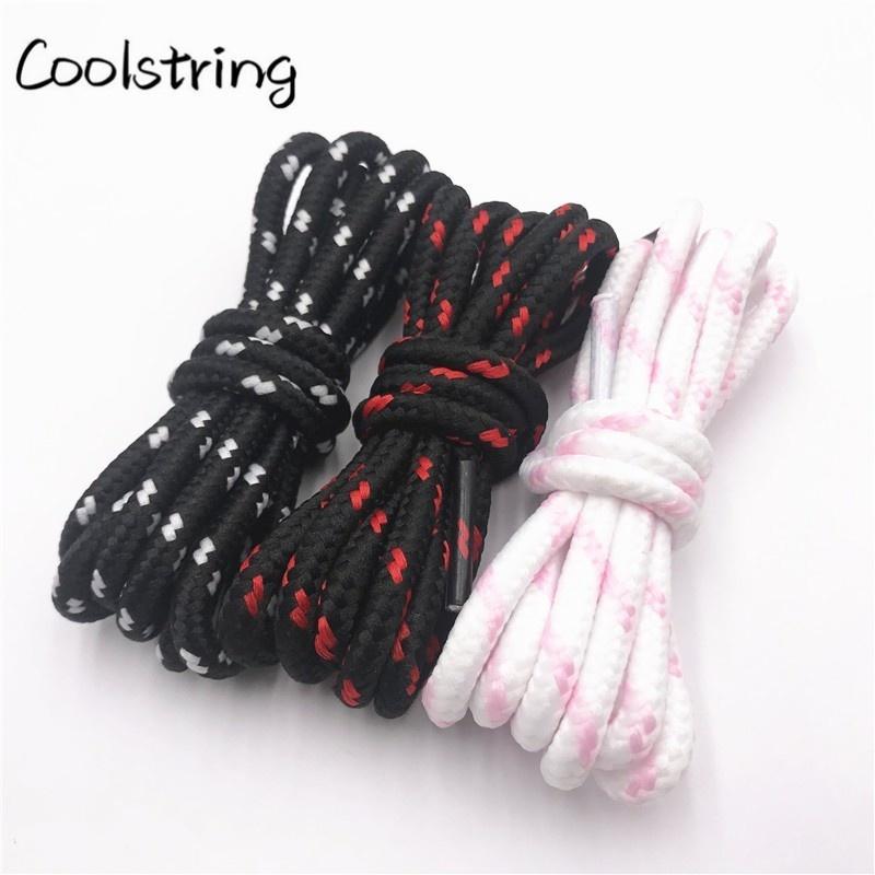 0.45cm Outdoor Unisex Casual Round Striped Sports Shoelace With Dots Bootlaces Shoestrings For Dorky