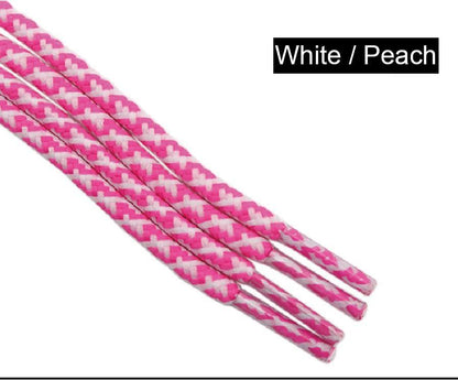 5MM Shoe laces Double Helix Polyester Round Cord Men Women Sneaker 2021 Laces White Black For Kids