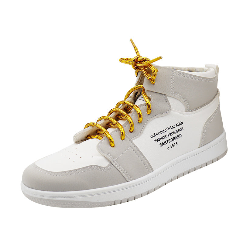 Weiou Support Custom Design Rope Round Metallic Yarn Polyester Hiking Shoe Laces For Sport Casual Running Shoes