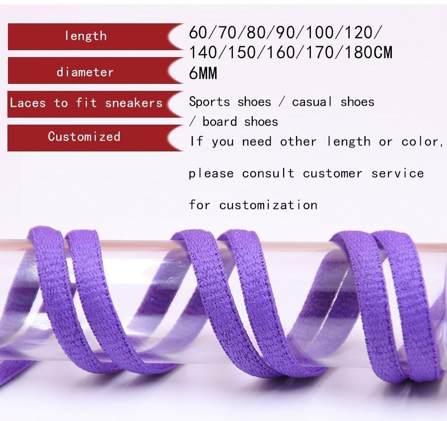 6MM Oval Shoe Accessories Passionate Red Pink Pure Cotton Flexible Lace Colour Bright For Custom In