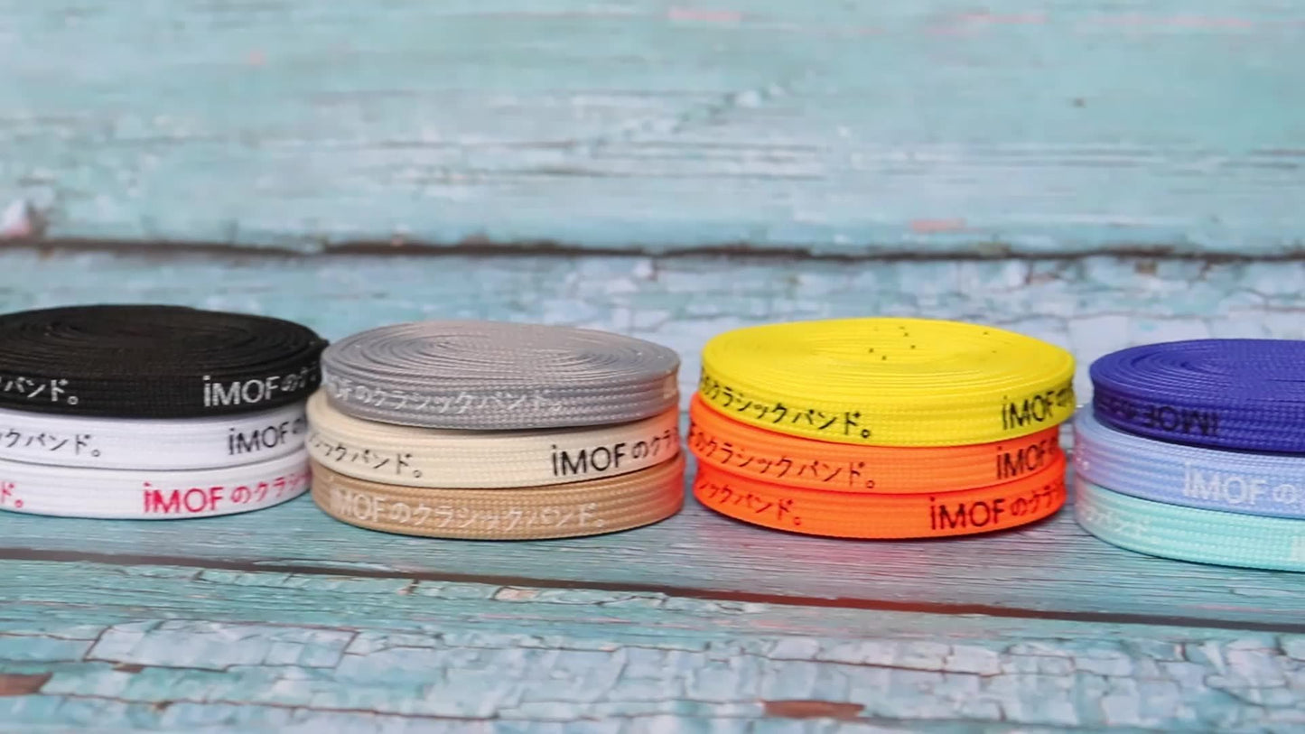 7MM Silk Screen Printing Top Shoe Accessories Japanese Letter Canvas Shoelaces Easy Ropes Colorful