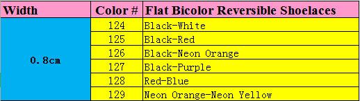 Jumpman Flat 8mm Combo Two Color Connect Reversible Shoelaces Bicolor Polyester Shoe Strings Laces