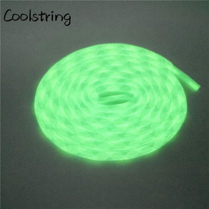 Sport  Fluorescence Round Shoelace Glow In The Dark Night Colorful Fluorescent Shoe Laces Athletic
