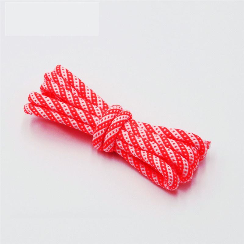 5MM Round Cords Spiral Plaid Polyester Shoelaces For Adult&Kid Men Women Sneaker 2021 Outdoor Sports