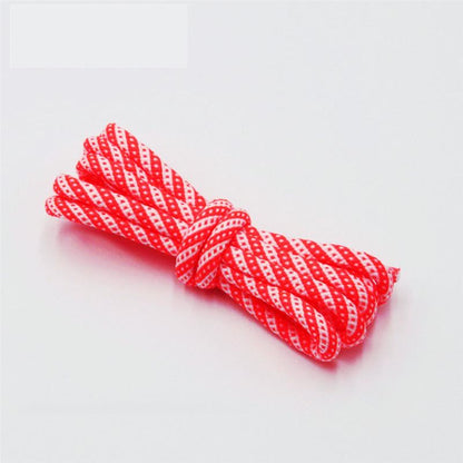 5MM Round Cords Spiral Plaid Polyester Shoelaces For Adult&Kid Men Women Sneaker 2021 Outdoor Sports